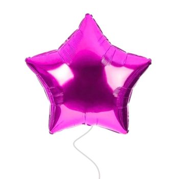 Globo estrella fucsia
