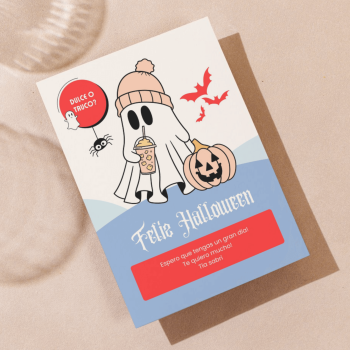 Tarjeta Feliz Halloween Personalizada