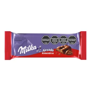 Chocolate Milka aireado con almendras 50g